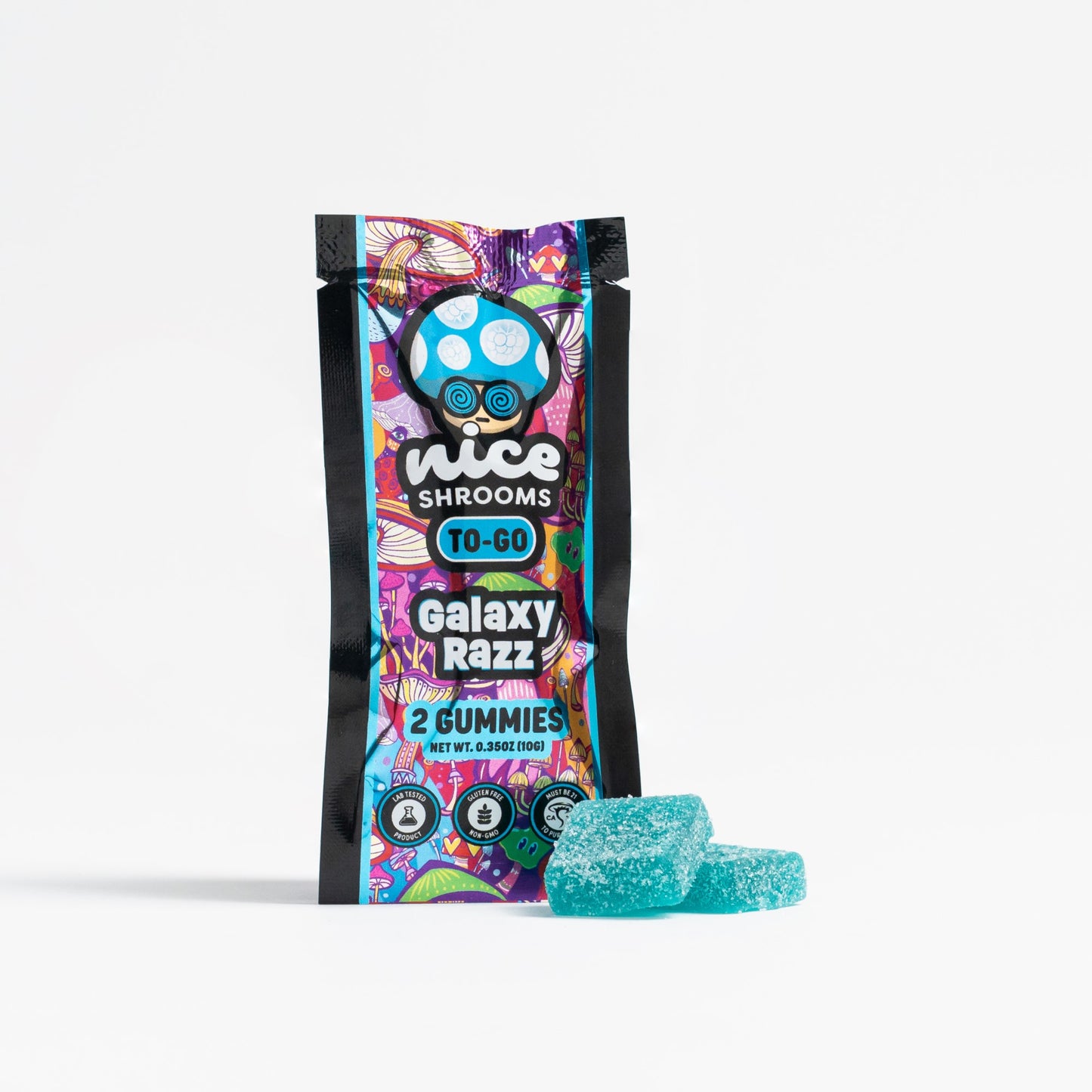 Nice Shrooms Ultra Strong Mushroom Gummies 2ct 1500mg (25/pack) [DROPSHIP]