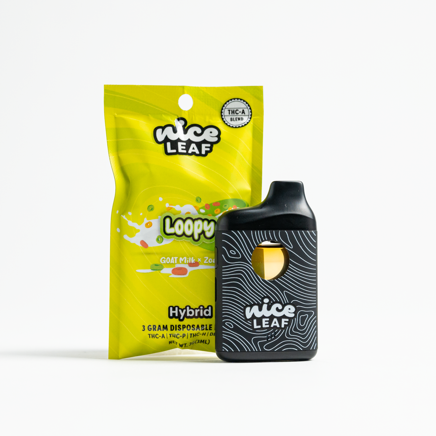 Nice Leaf THC-A Disposable 3g (SINGLE) [DROPSHIP]