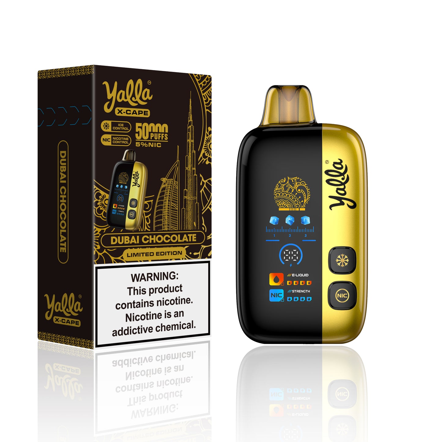 Yalla X-Cape 50K Disposable 25mL (5/pack) [TX Compliant]