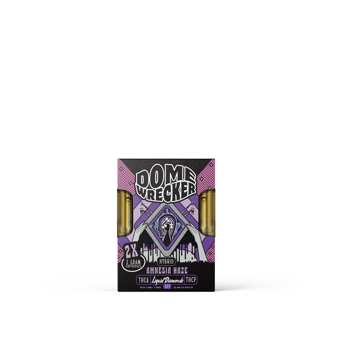 Domewrecker THC-A Liquid Diamonds Cartridge 2x2g (5/pack)