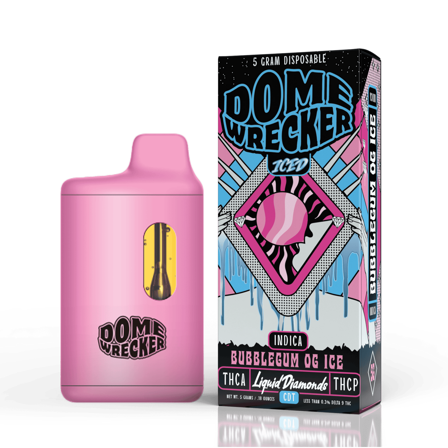 Domewrecker THC-A Liquid Diamonds Disposable 5g (5/pack)