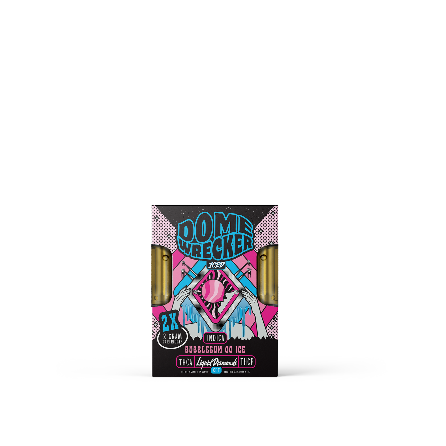 Domewrecker THC-A Liquid Diamonds Cartridge 2x2g (5/pack)