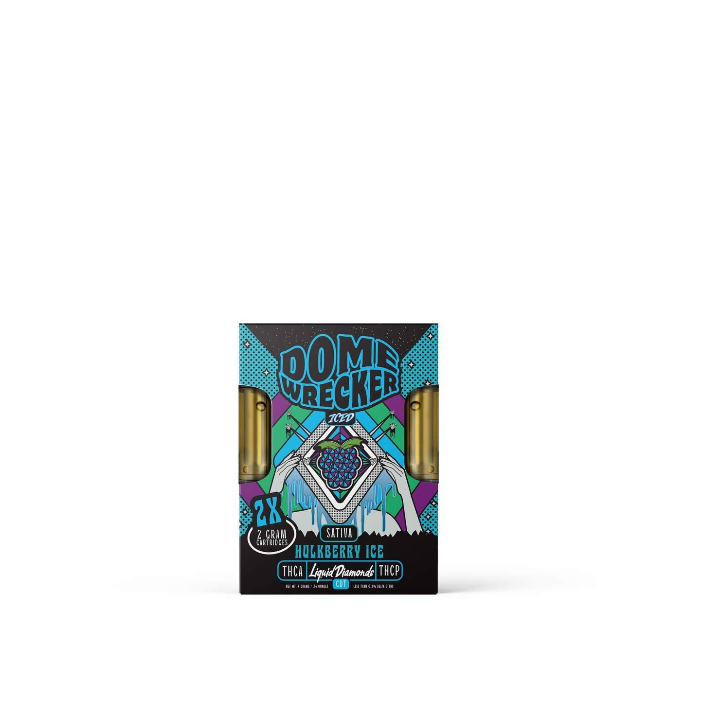 Domewrecker THC-A Liquid Diamonds Cartridge 2x2g (5/pack)