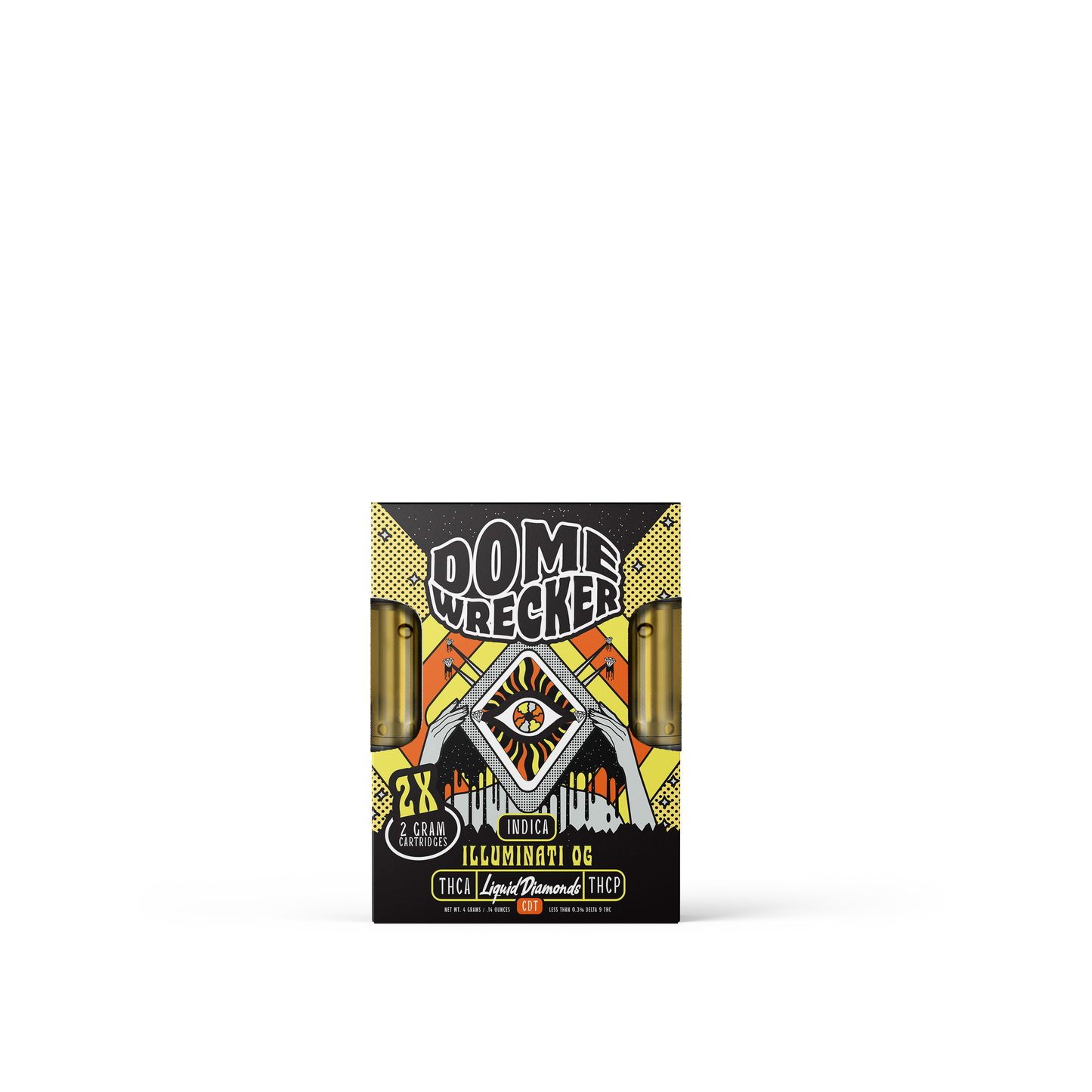 Domewrecker THC-A Liquid Diamonds Cartridge 2x2g (5/pack)