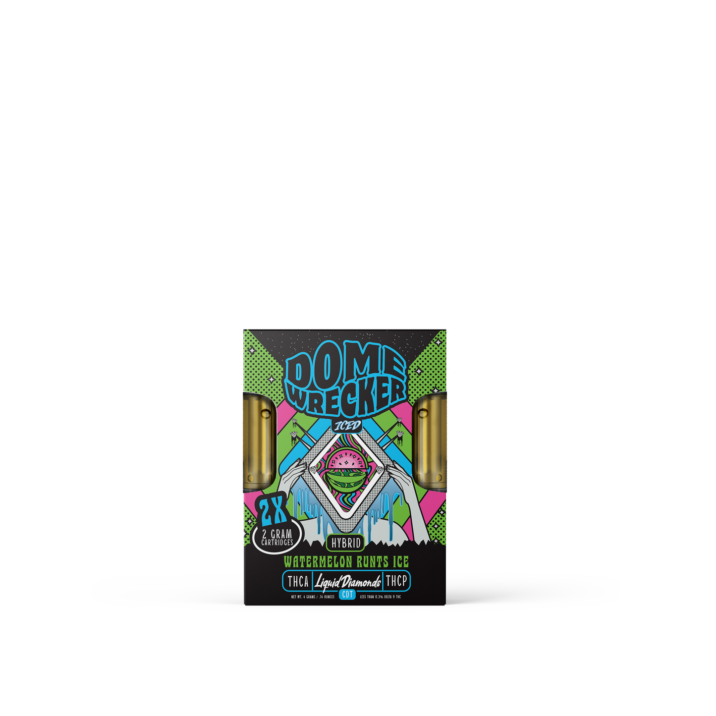 Domewrecker THC-A Liquid Diamonds Cartridge 2x2g (5/pack)