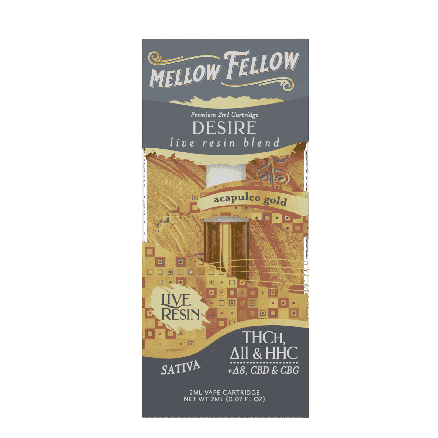 Mellow Fellow Live Resin Cartridge 2g (6/pack) [DROPSHIP]