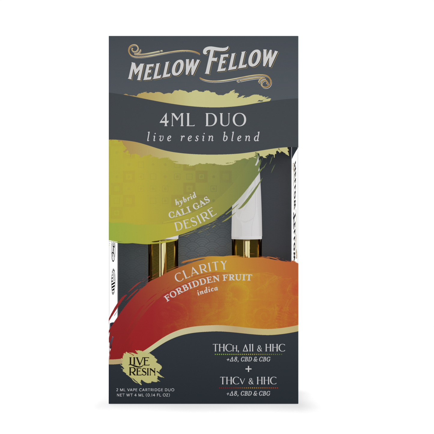 Mellow Fellow Live Resin Duo Cartridge 4g (6/pack) [DROPSHIP]