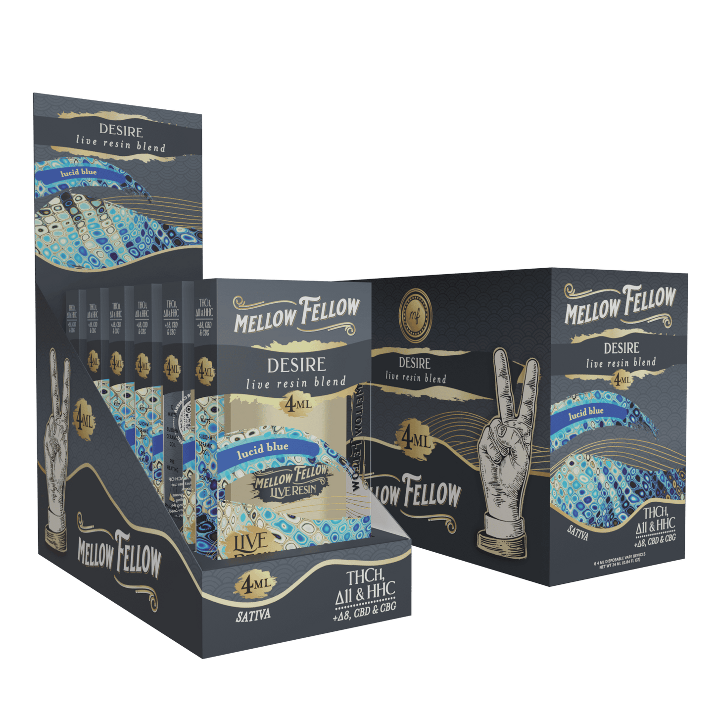 Mellow Fellow Live Resin Disposable 4g (6/pack) [DROPSHIP]