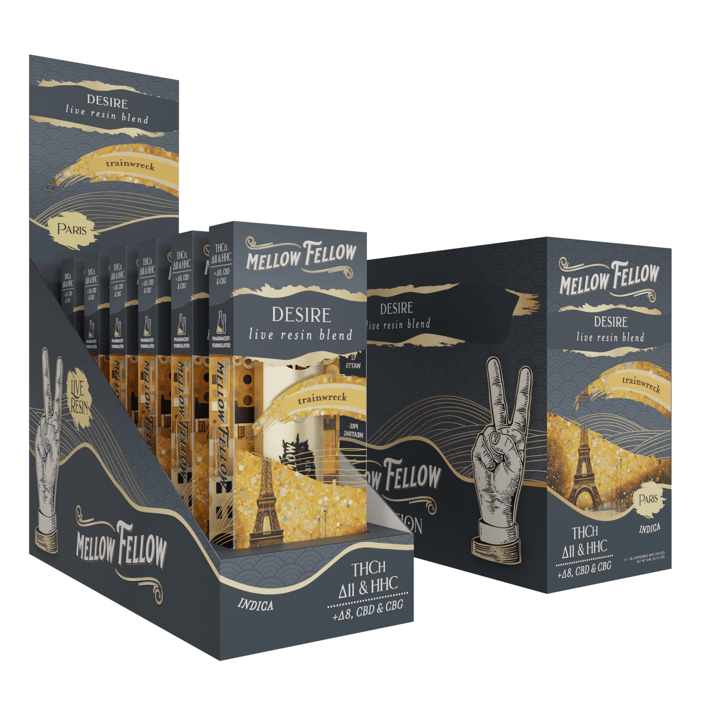 Mellow Fellow Destination Live Resin Disposable 1g (6/pack) [DROPSHIP]