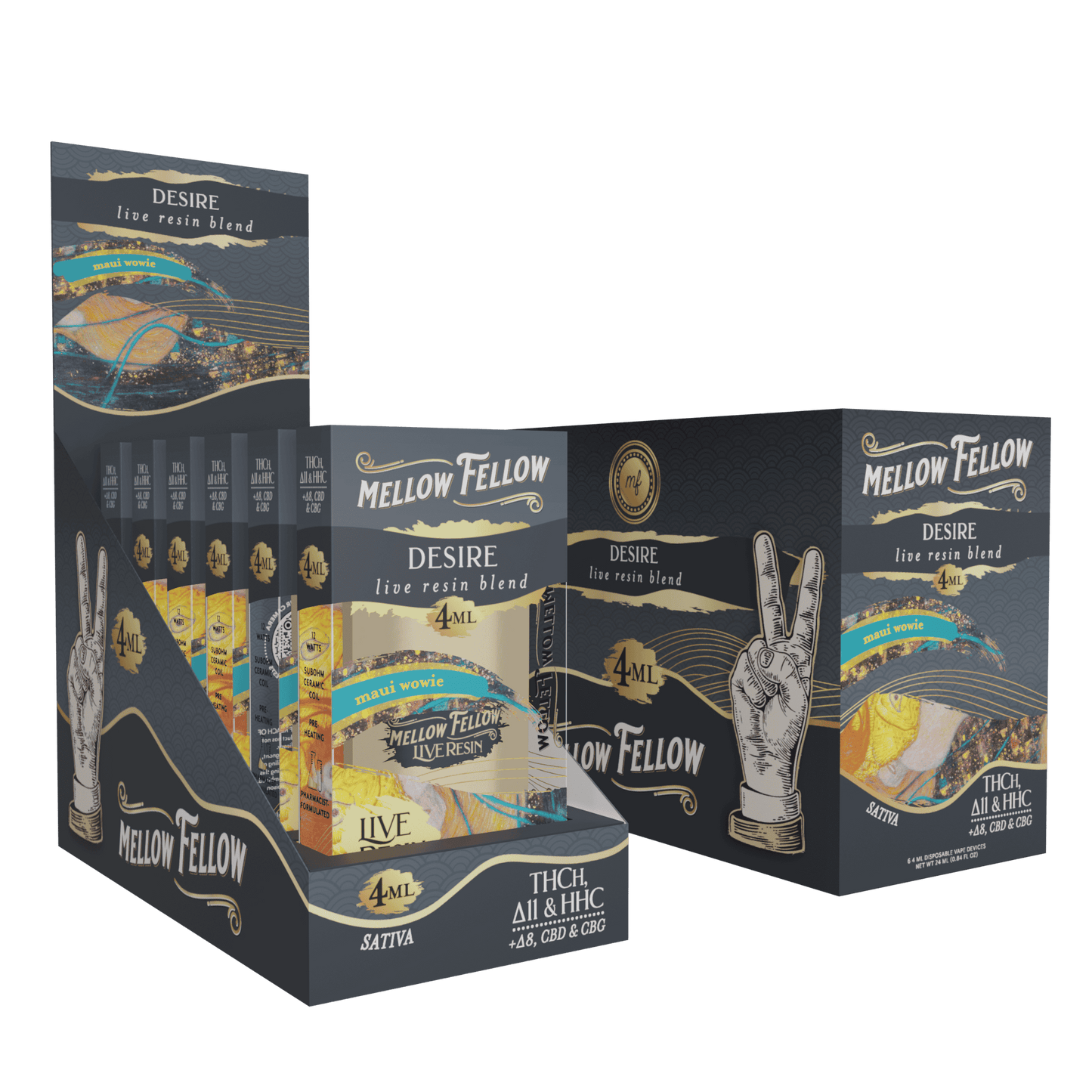 Mellow Fellow Live Resin Disposable 4g (6/pack) [DROPSHIP]