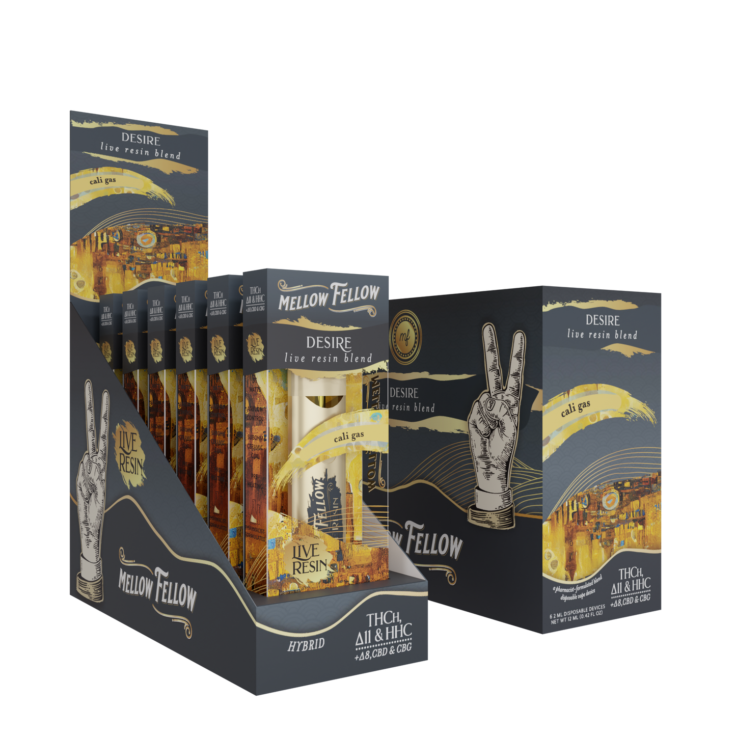 Mellow Fellow Live Resin Disposable 2g (6/pack) [DROPSHIP]