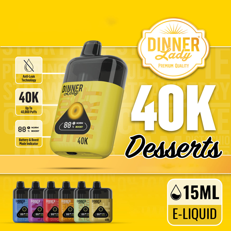 Dinner Lady 40K Desserts Disposable 15mL (5/pack) [TX Compliant]