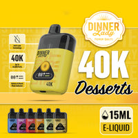 Dinner Lady 40K Desserts Disposable 15mL (5/pack) [TX Compliant]