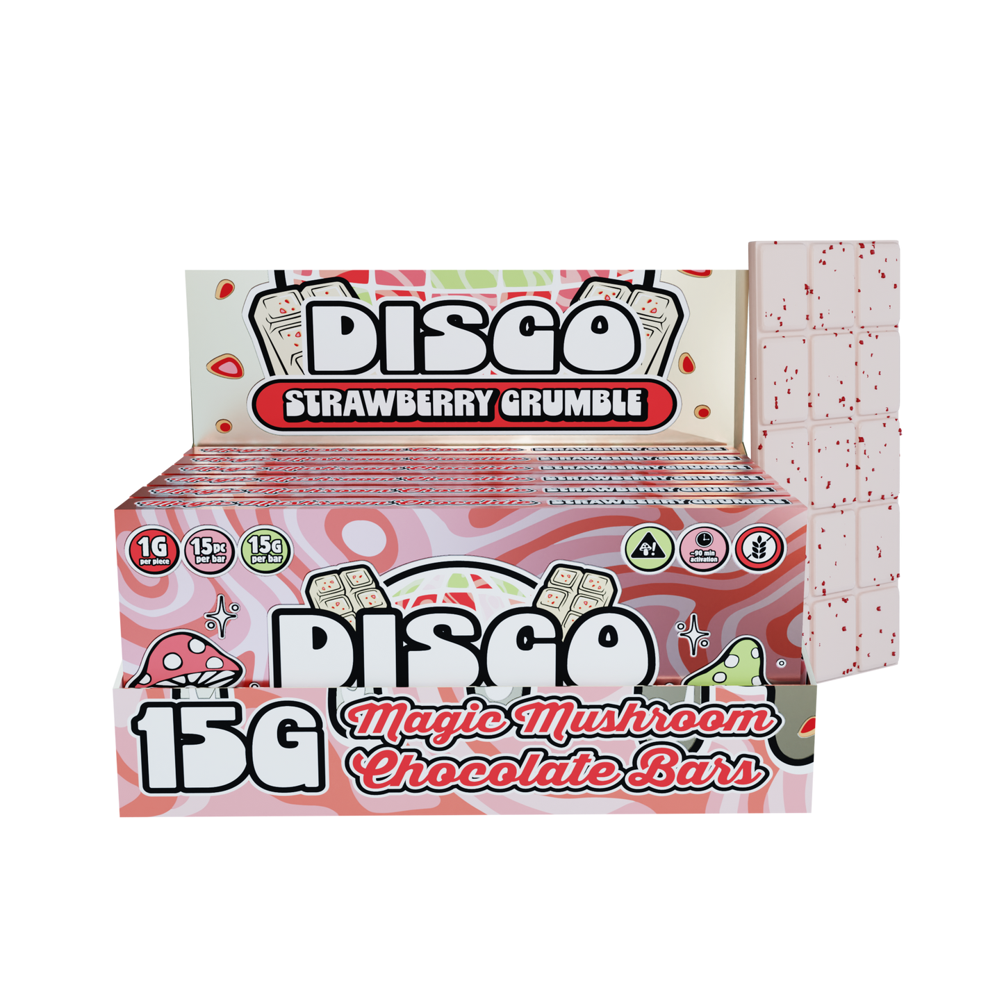 Disco by Chapo Extrax Magic Mushroom Chocolate Bars 15g (6/pack) [DROPSHIP]