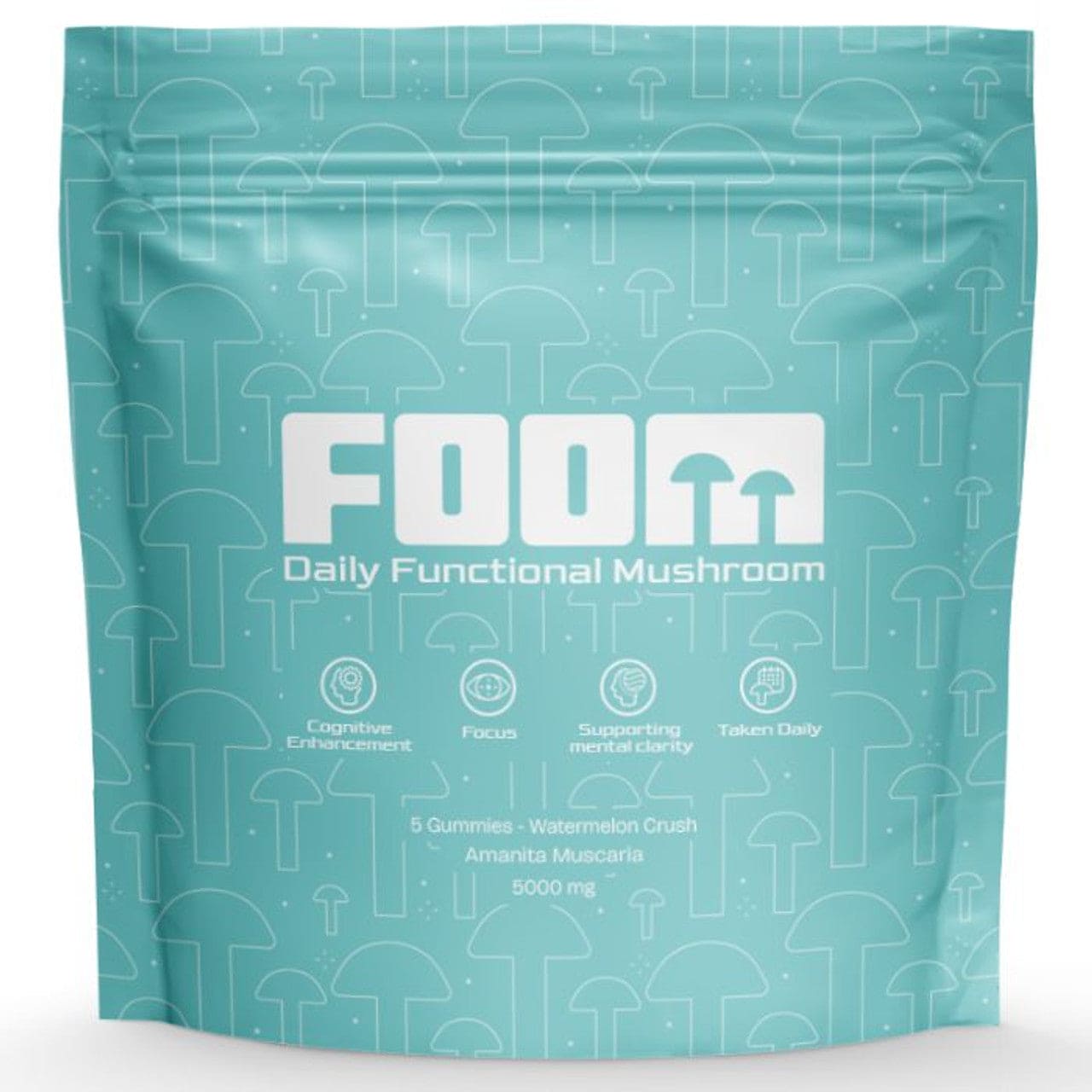 FOOM Amanita Mushroom Gummies 5ct 5000mg (10/Pack) [DROPSHIP]