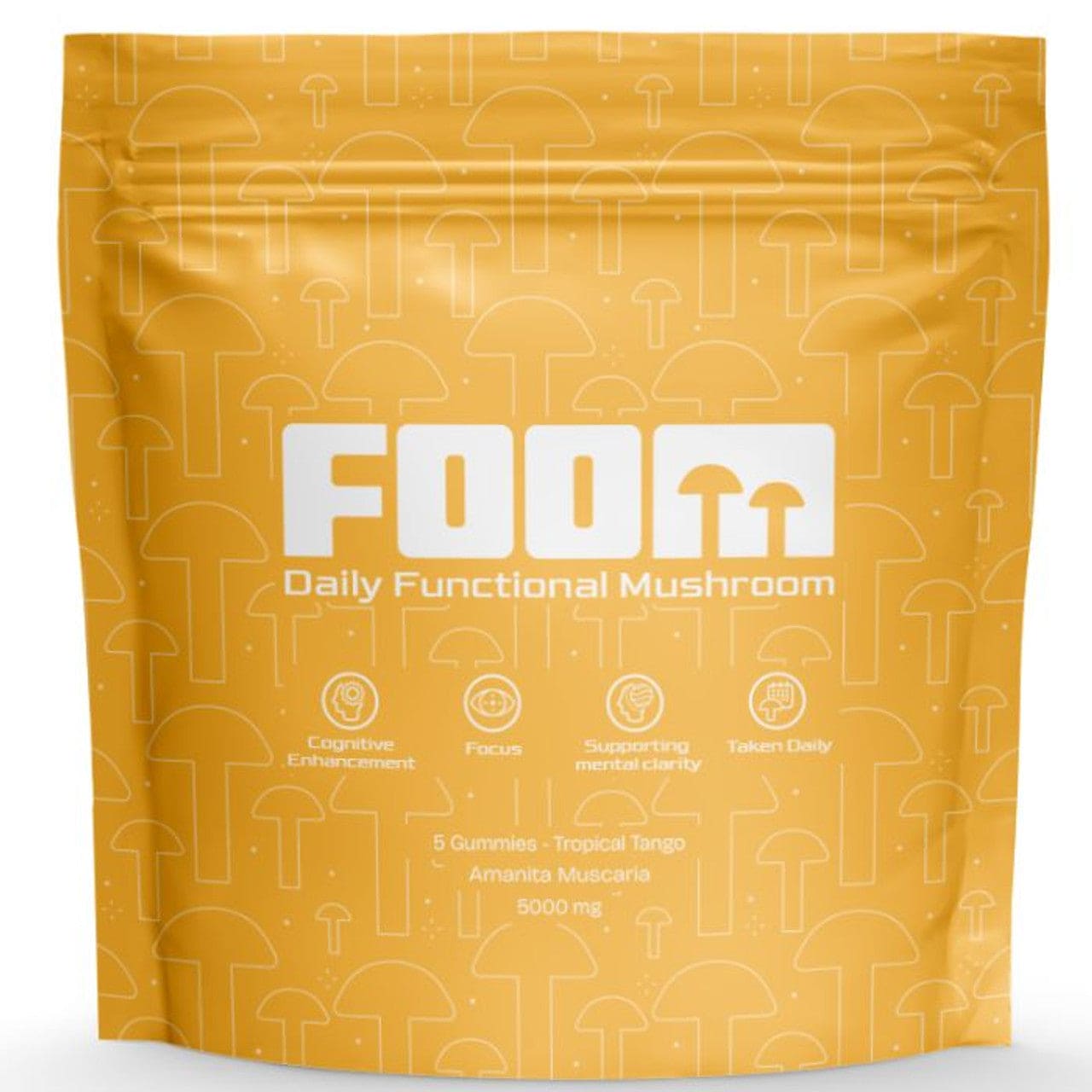 FOOM Amanita Mushroom Gummies 5ct 5000mg (10/Pack) [DROPSHIP]