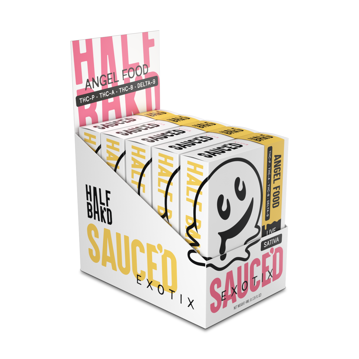 Half Bakd Sauced Exotix Disposable 4g (5/pack) [DROPSHIP]