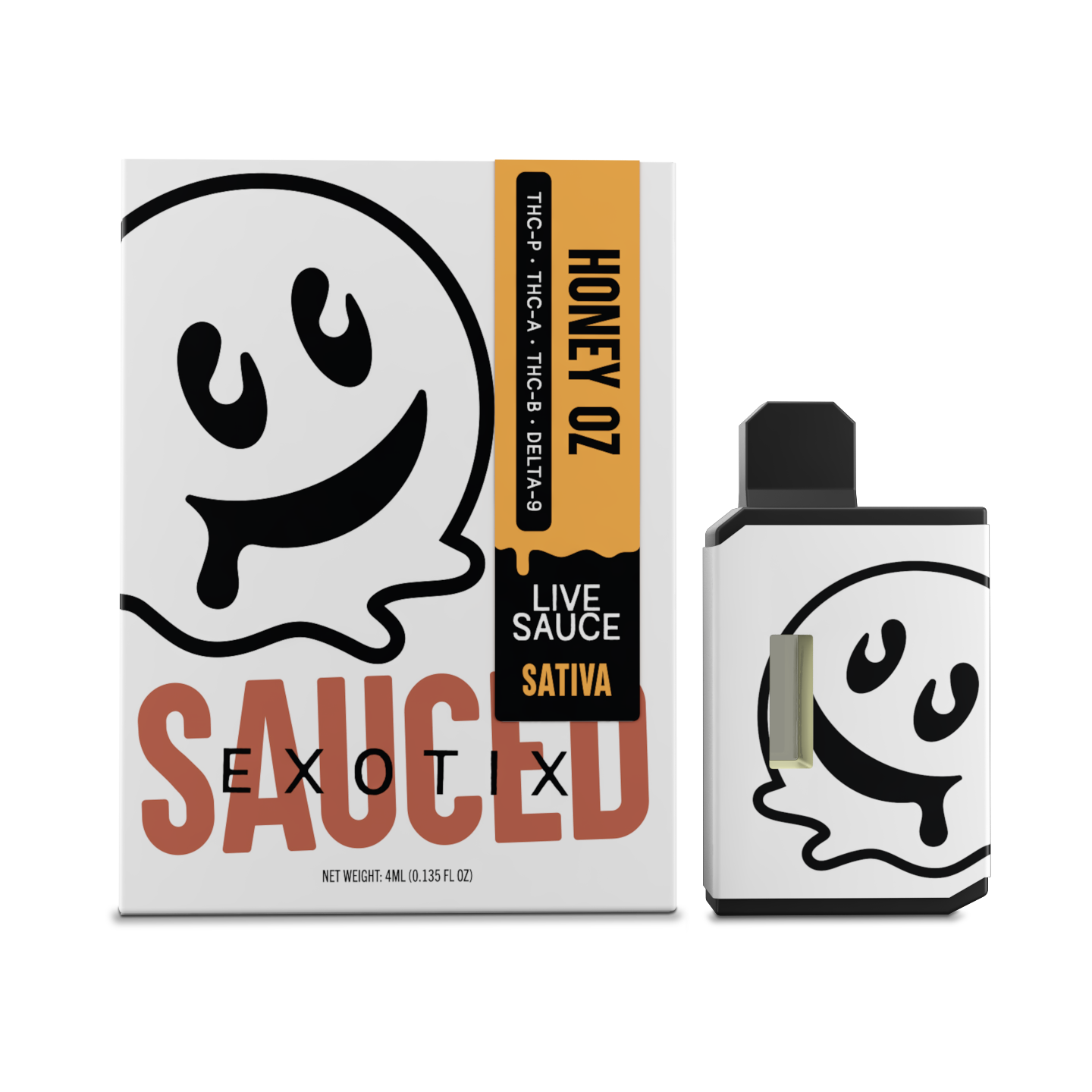 Half Bakd Sauced Exotix Disposable 4g (5/pack) [DROPSHIP]