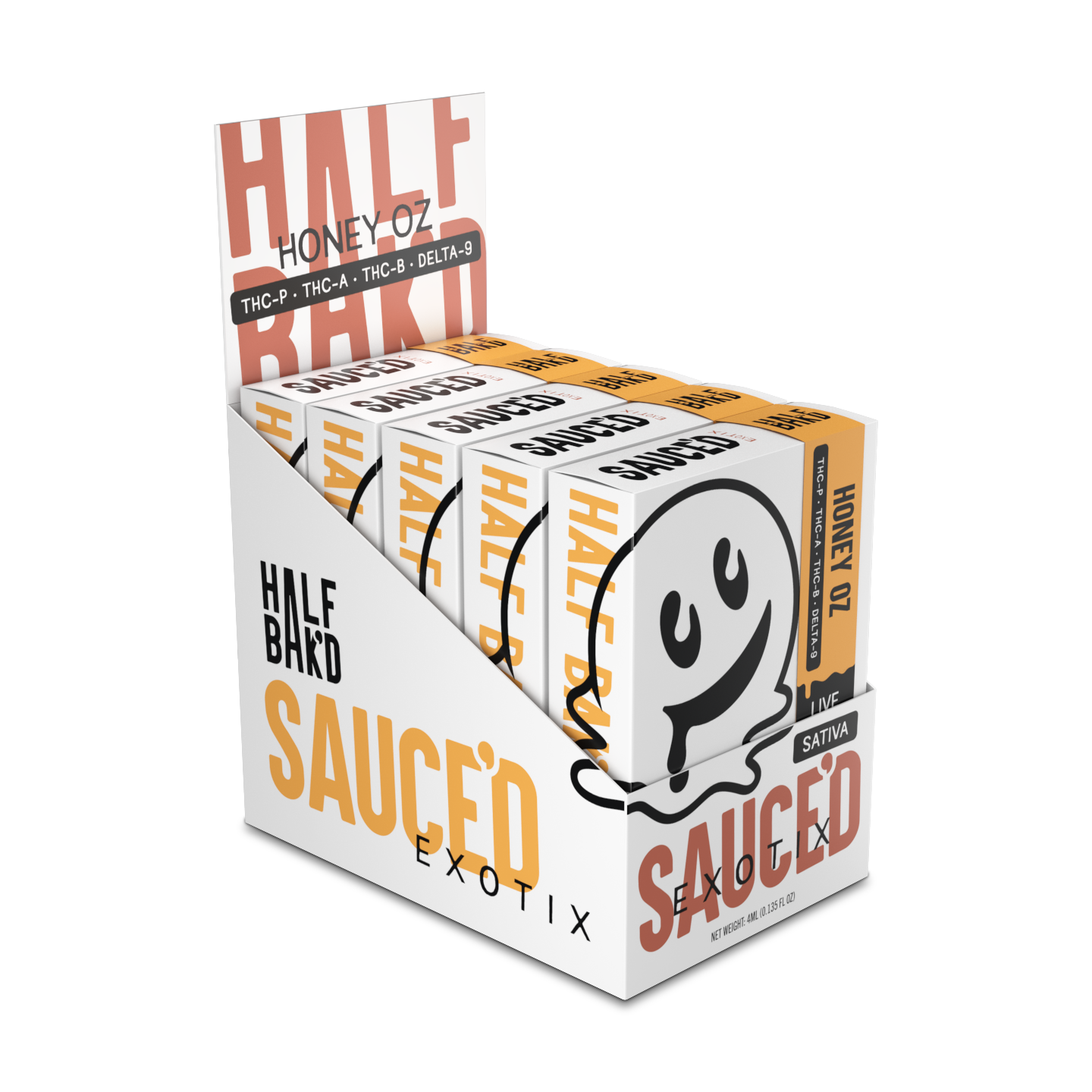 Half Bakd Sauced Exotix Disposable 4g (5/pack) [DROPSHIP]