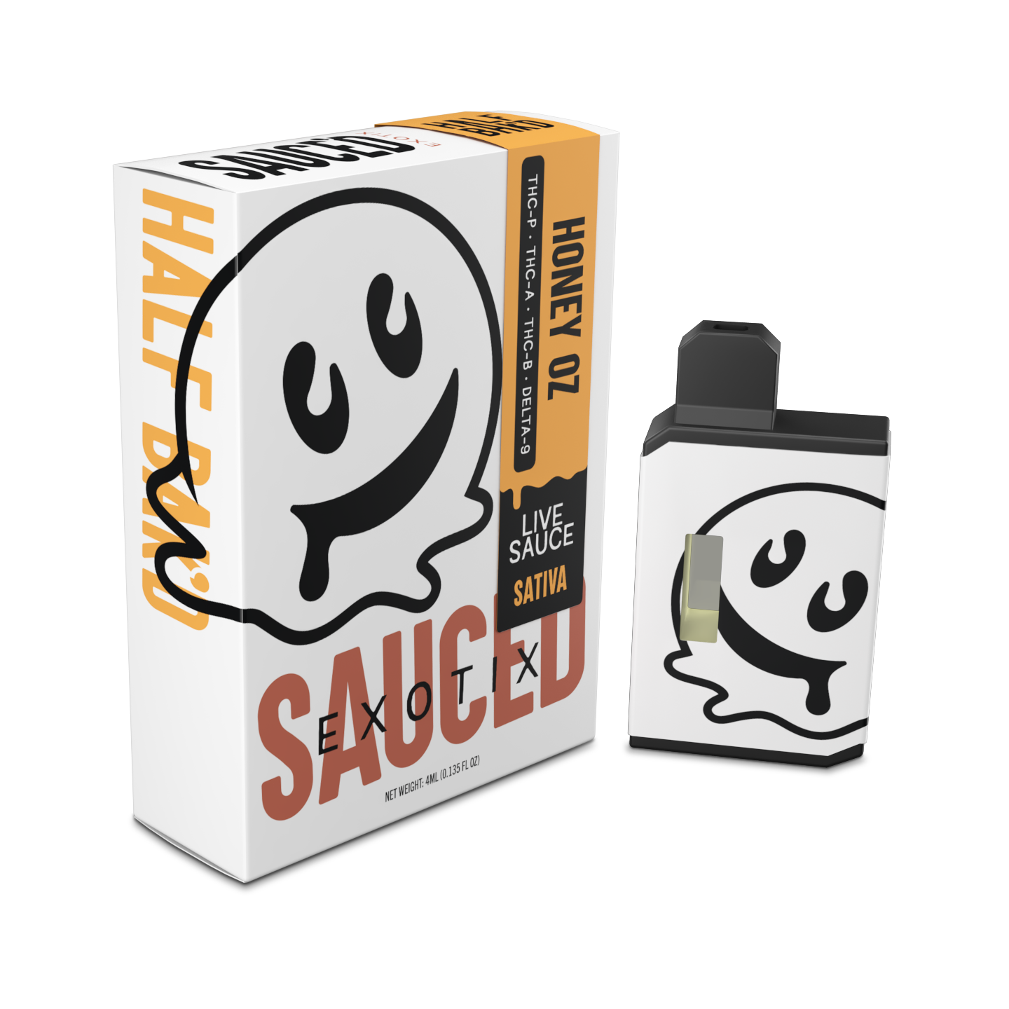 Half Bakd Sauced Exotix Disposable 4g (5/pack) [DROPSHIP]