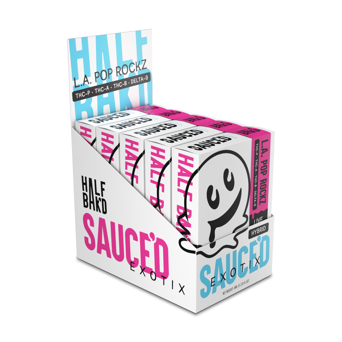 Half Bakd Sauced Exotix Disposable 4g (5/pack) [DROPSHIP]