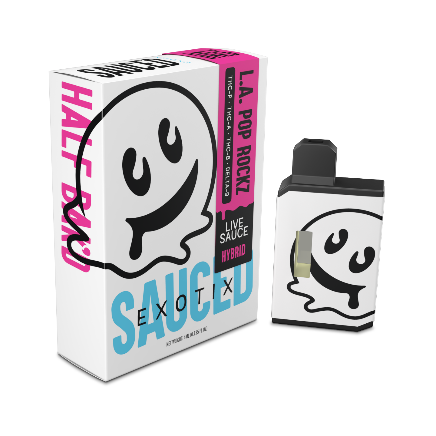 Half Bakd Sauced Exotix Disposable 4g (5/pack) [DROPSHIP]