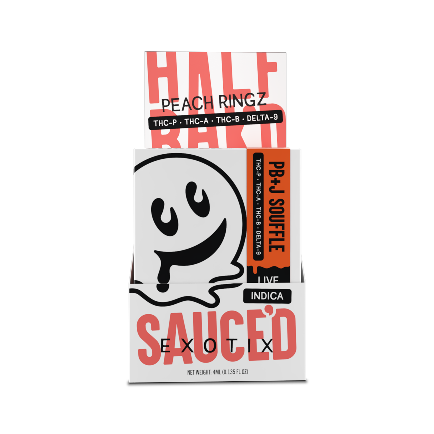 Half Bakd Sauced Exotix Disposable 4g (5/pack) [DROPSHIP]