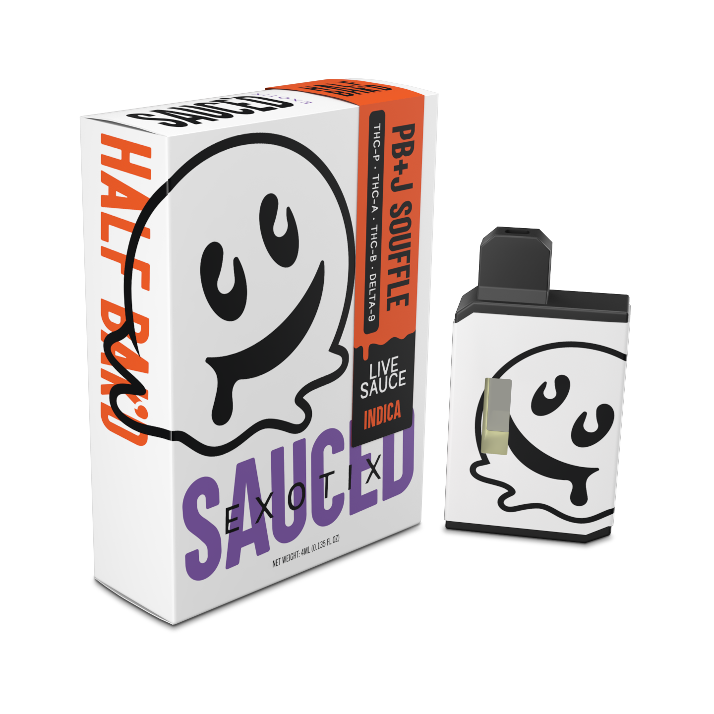 Half Bakd Sauced Exotix Disposable 4g (5/pack) [DROPSHIP]