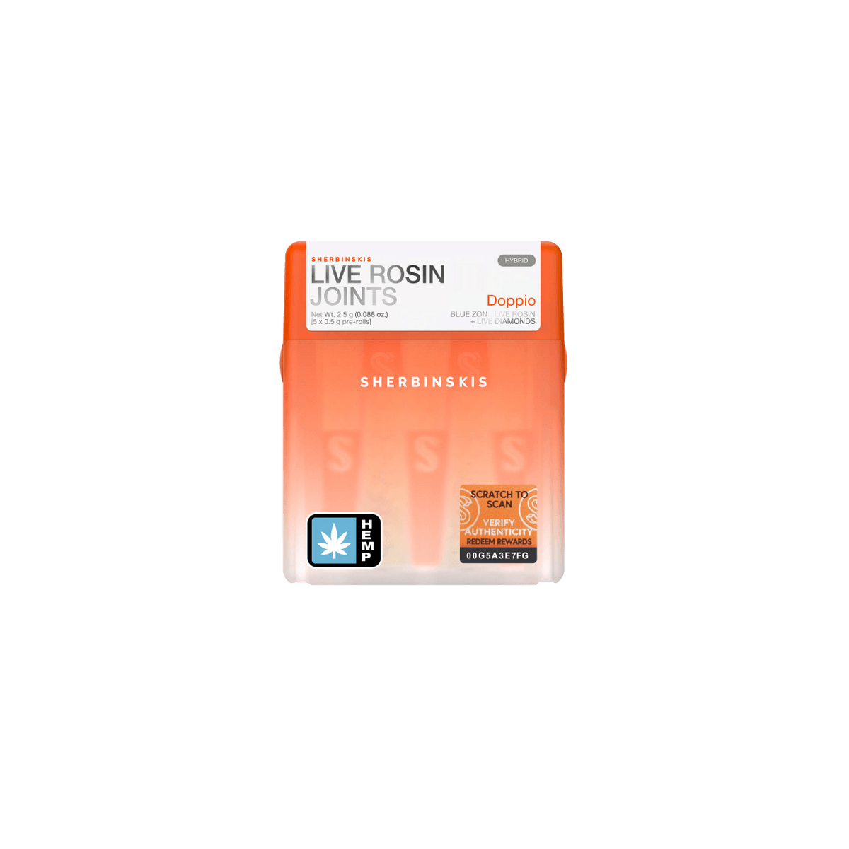 Sherbinskis Live Rosin Pre Roll 0.5g 5ct (SINGLE)