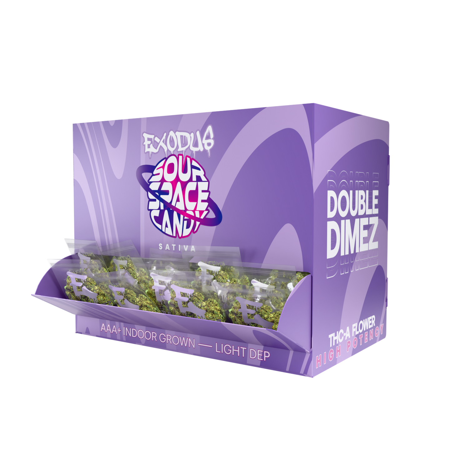 Exodus Double Dimez THC-A Flower 2g (30/Pack) [DROPSHIP]