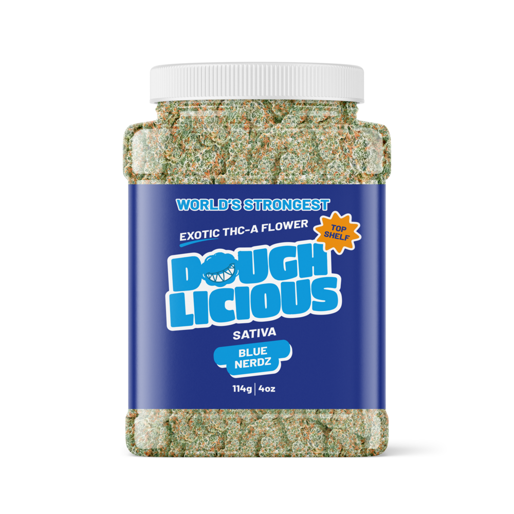 Doughlicious Exotic THC-A Flower Jar 114g [DROPSHIP]