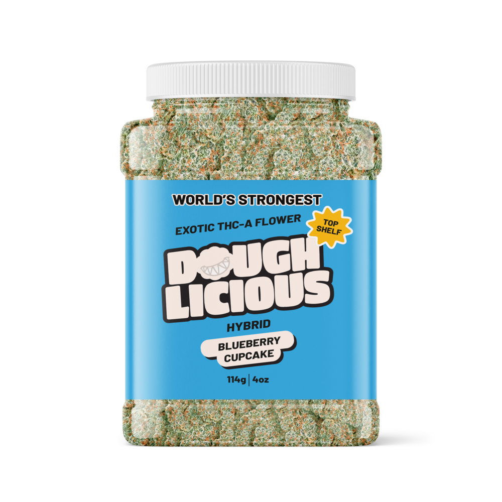 Doughlicious Exotic THC-A Flower Jar 114g [DROPSHIP]