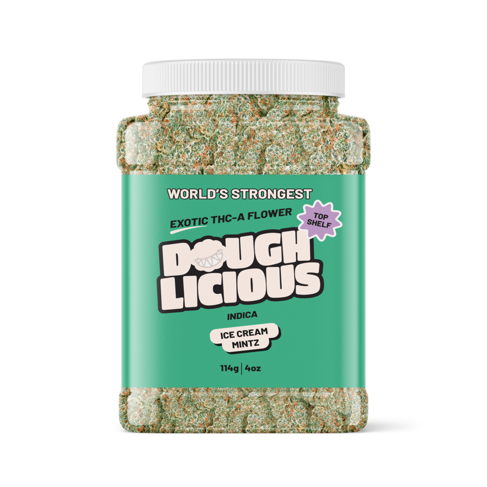 Doughlicious Exotic THC-A Flower Jar 114g [DROPSHIP]