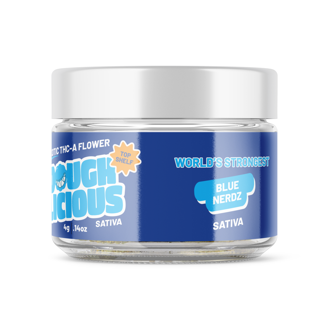 Doughlicious Exotic THC-A Flower Jar 4g [DROPSHIP]