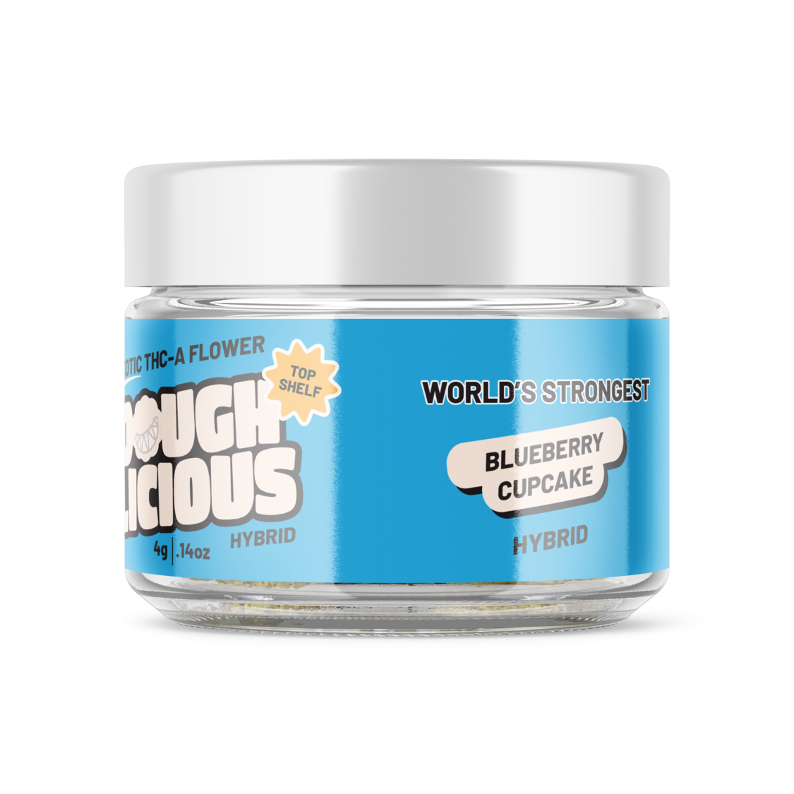 Doughlicious Exotic THC-A Flower Jar 4g [DROPSHIP]