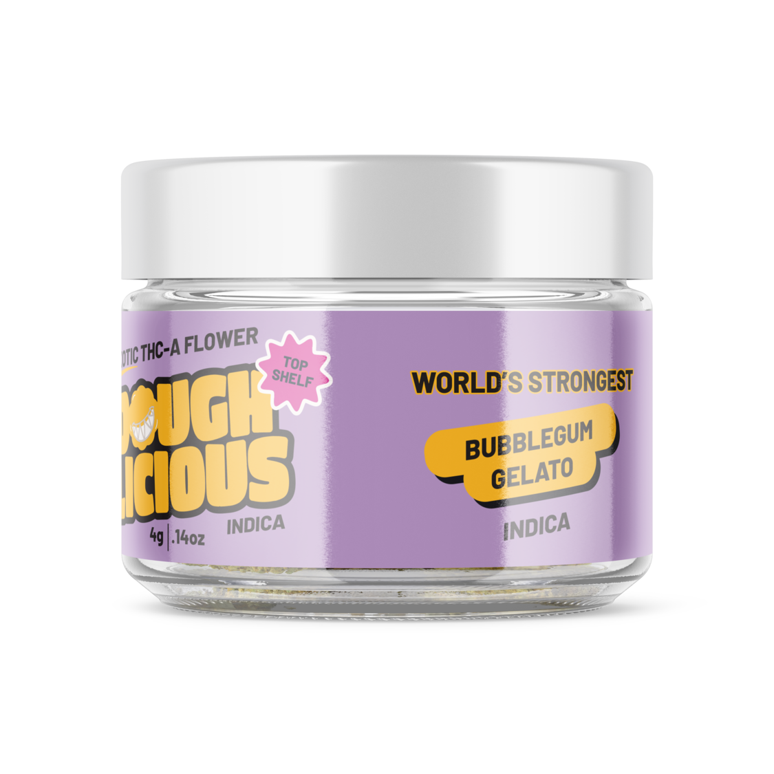 Doughlicious Exotic THC-A Flower Jar 4g [DROPSHIP]