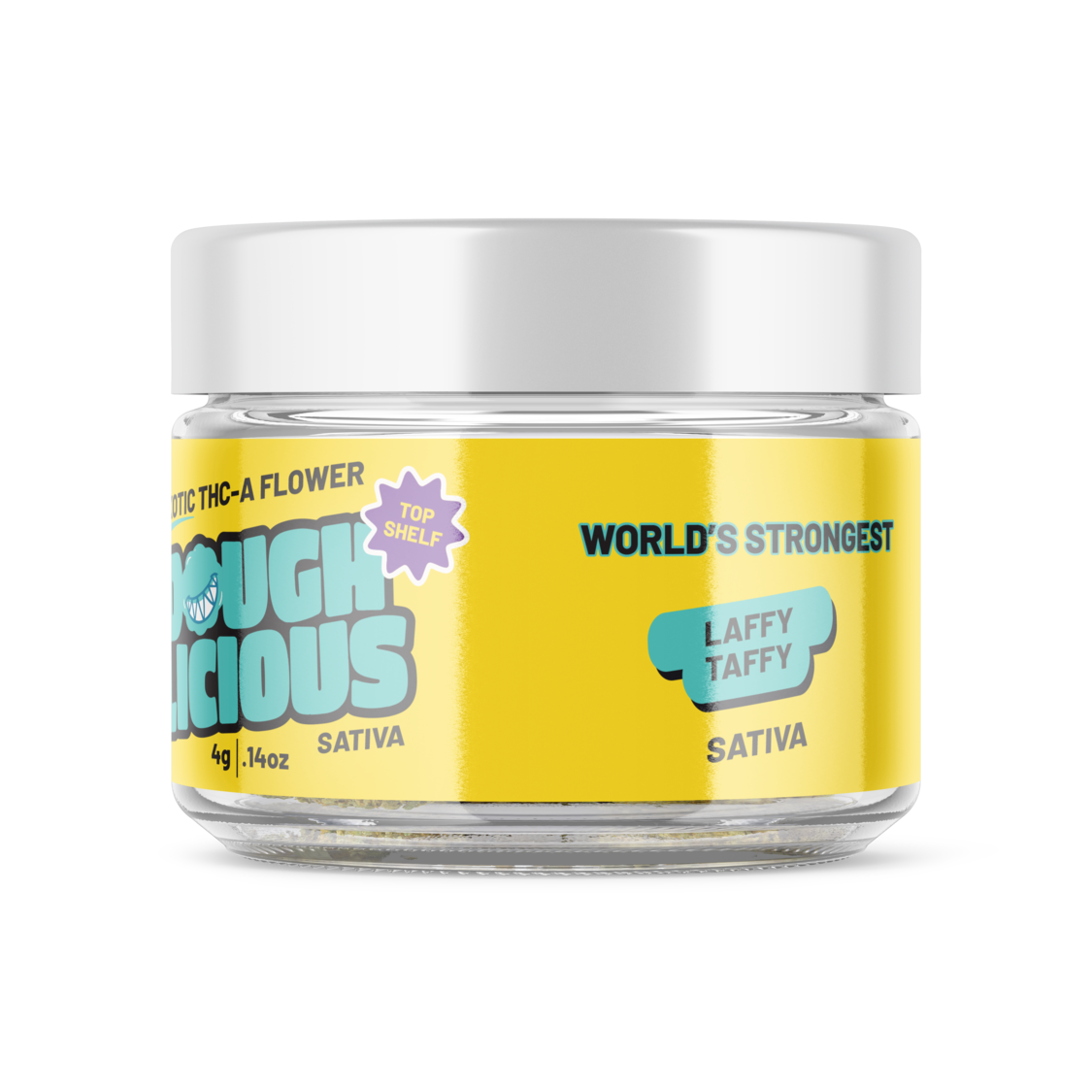 Doughlicious Exotic THC-A Flower Jar 4g [DROPSHIP]