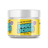 Doughlicious Exotic THC-A Flower Jar 4g [DROPSHIP]