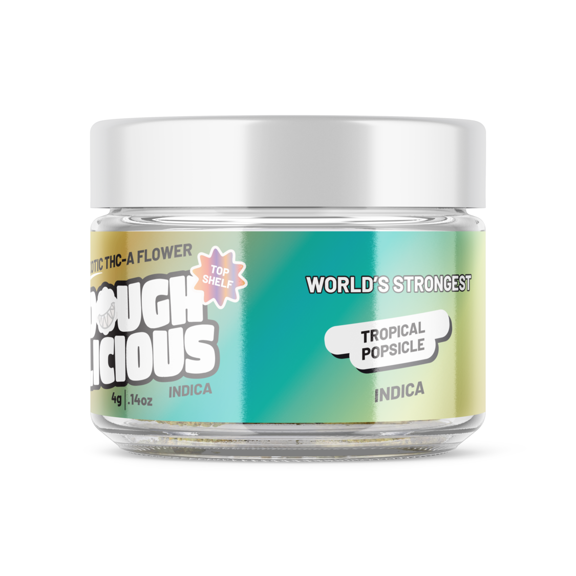 Doughlicious Exotic THC-A Flower Jar 4g [DROPSHIP]