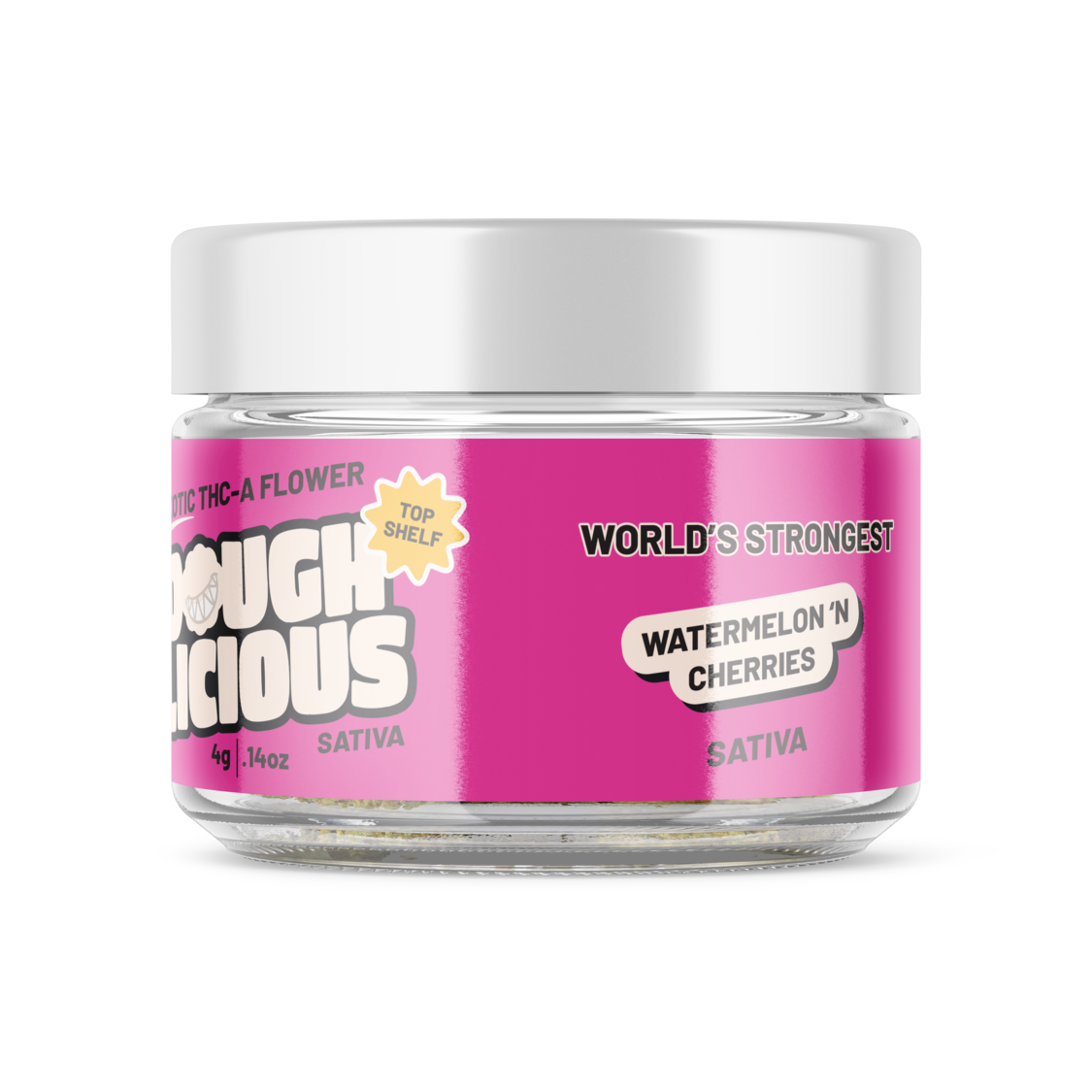 Doughlicious Exotic THC-A Flower Jar 4g [DROPSHIP]
