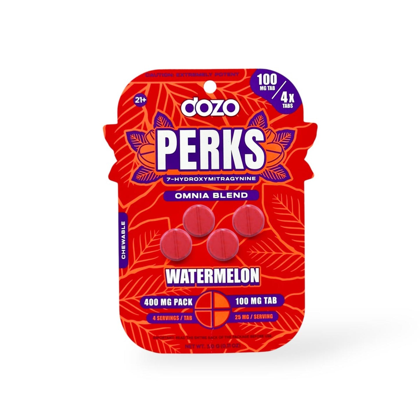 Dozo 7-Hydroxy Perks Tablet 4ct 50mg (SINGLE)