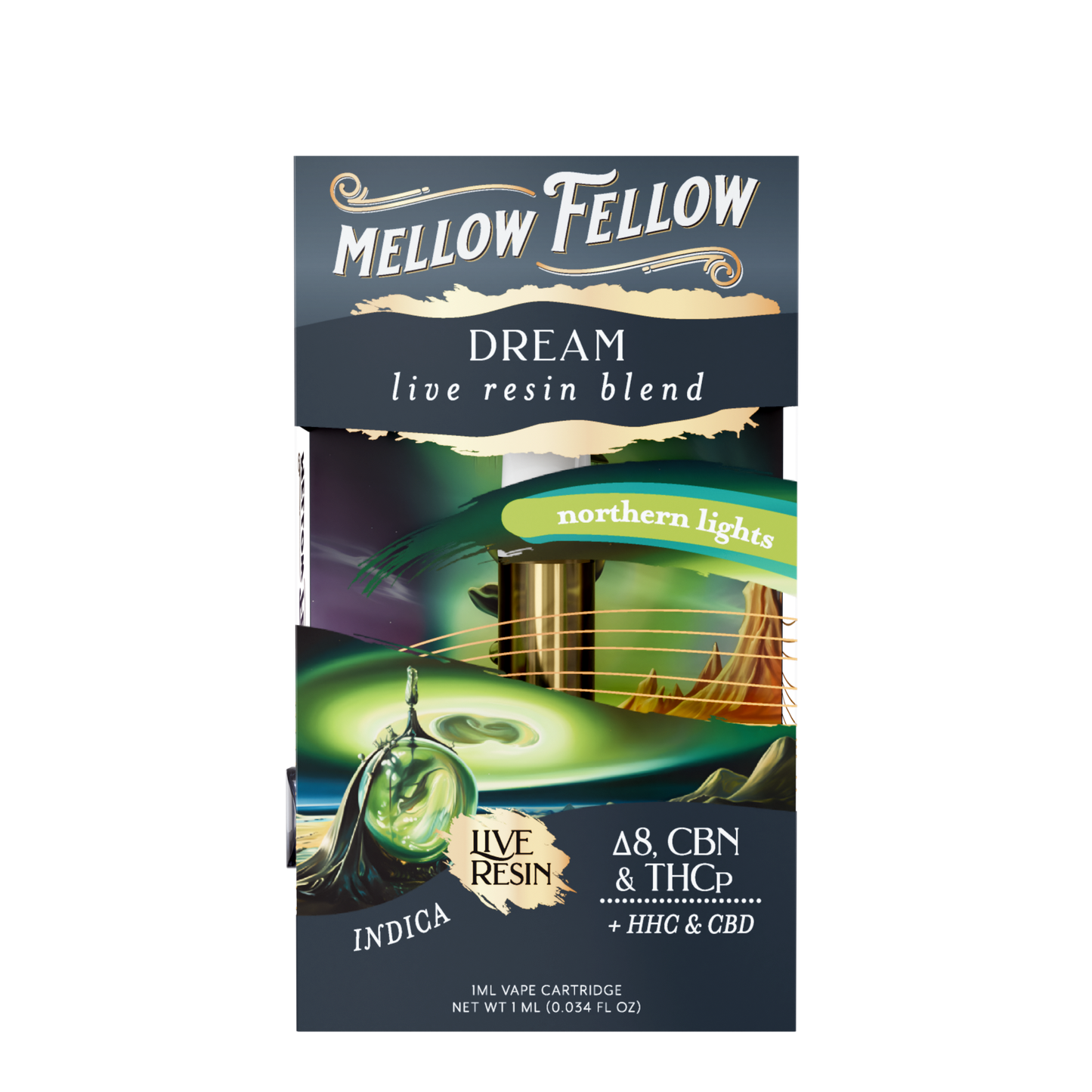 Mellow Fellow Live Resin Cartridge 1g (6/pack) [DROPSHIP]