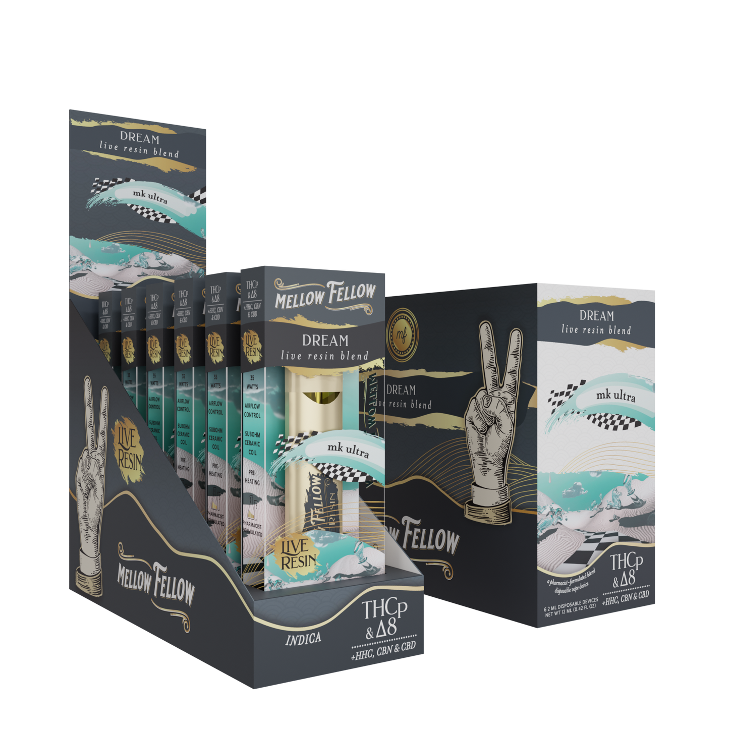 Mellow Fellow Live Resin Disposable 2g (6/pack) [DROPSHIP]