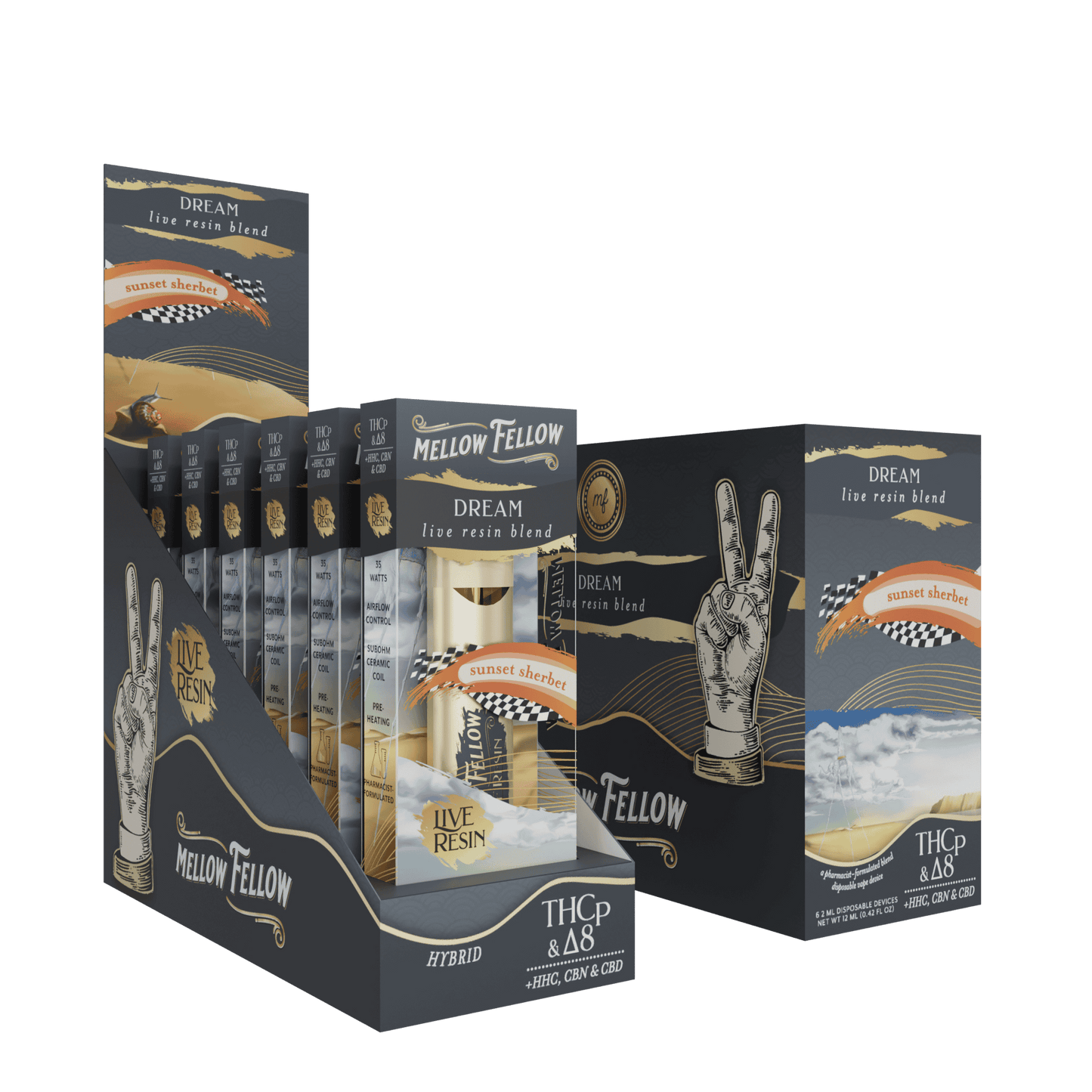 Mellow Fellow Live Resin Disposable 2g (6/pack) [DROPSHIP]