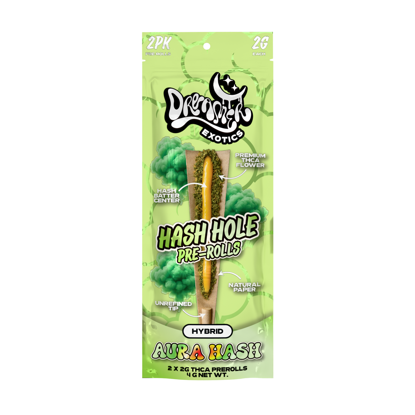 Dreamer Exotics Hash Hole Pre-Rolls 2g 2ct (10/Pack) [DROPSHIP]