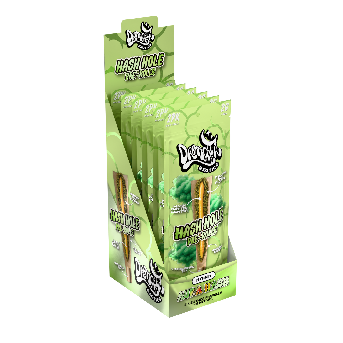 Dreamer Exotics Hash Hole Pre-Rolls 2g 2ct (10/Pack) [DROPSHIP]