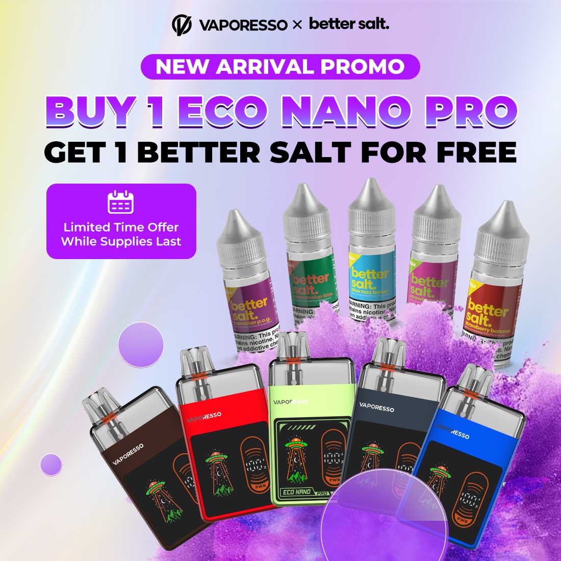 🎁 Vaporesso Eco Nano Pro x Better Salt PROMO (100% off)