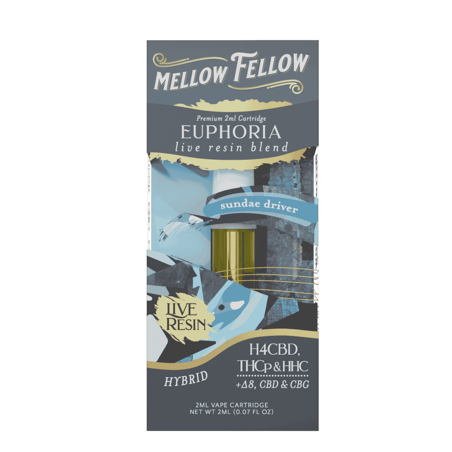 Mellow Fellow Live Resin Cartridge 2g (6/pack) [DROPSHIP]