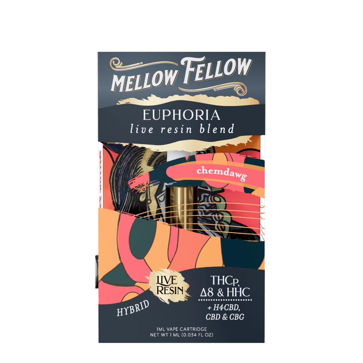 Mellow Fellow Live Resin Cartridge 1g (6/pack) [DROPSHIP]