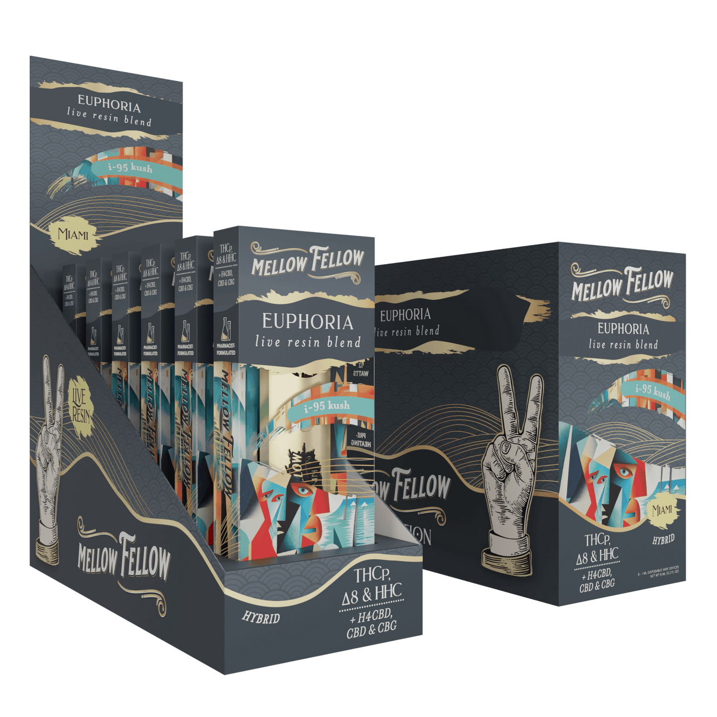 Mellow Fellow Destination Live Resin Disposable 1g (6/pack) [DROPSHIP]